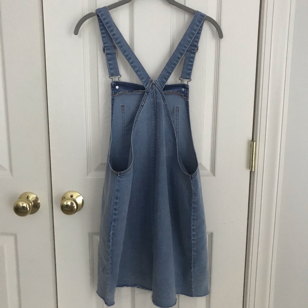Denim Overall Dress - Picture 3 of 4